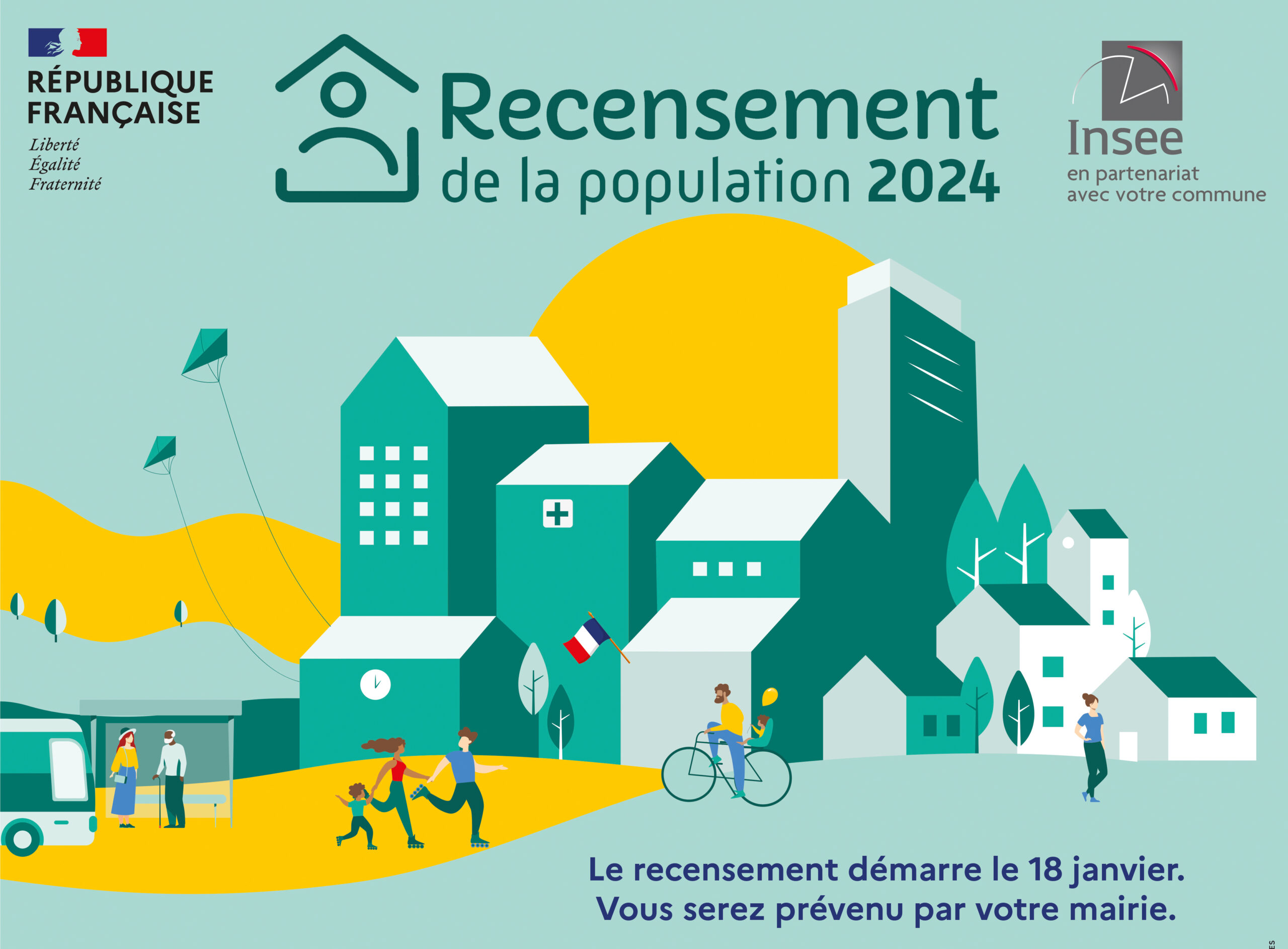 Recensement de la population 2024 Mairie de La RoquettesurSiagne